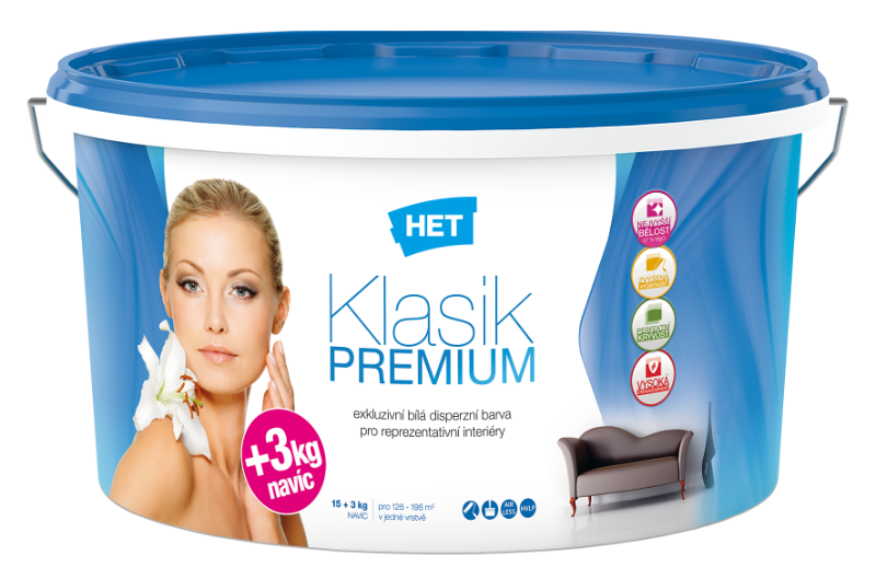 PZ Klasik Premium interiérová barva 7kg+0,7kg - Suché směsi a stavební chemie penetrace, nátěry a můstky
