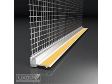 LIKOV profil okenní LS-VH začišťovací 6mm s tkaninou / 1,4m Termospoj (30) 151.14.99