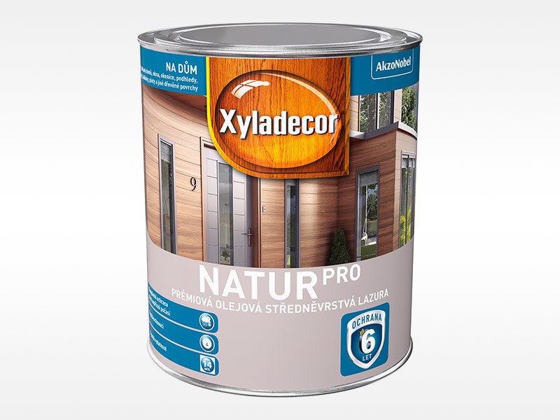 Xyladecor NATUR PRO nátěr na dřevo týk 0,75l - Suchá výstavba, sádrokarton, dřevo dřevo doplňky a nátěry na dřevo