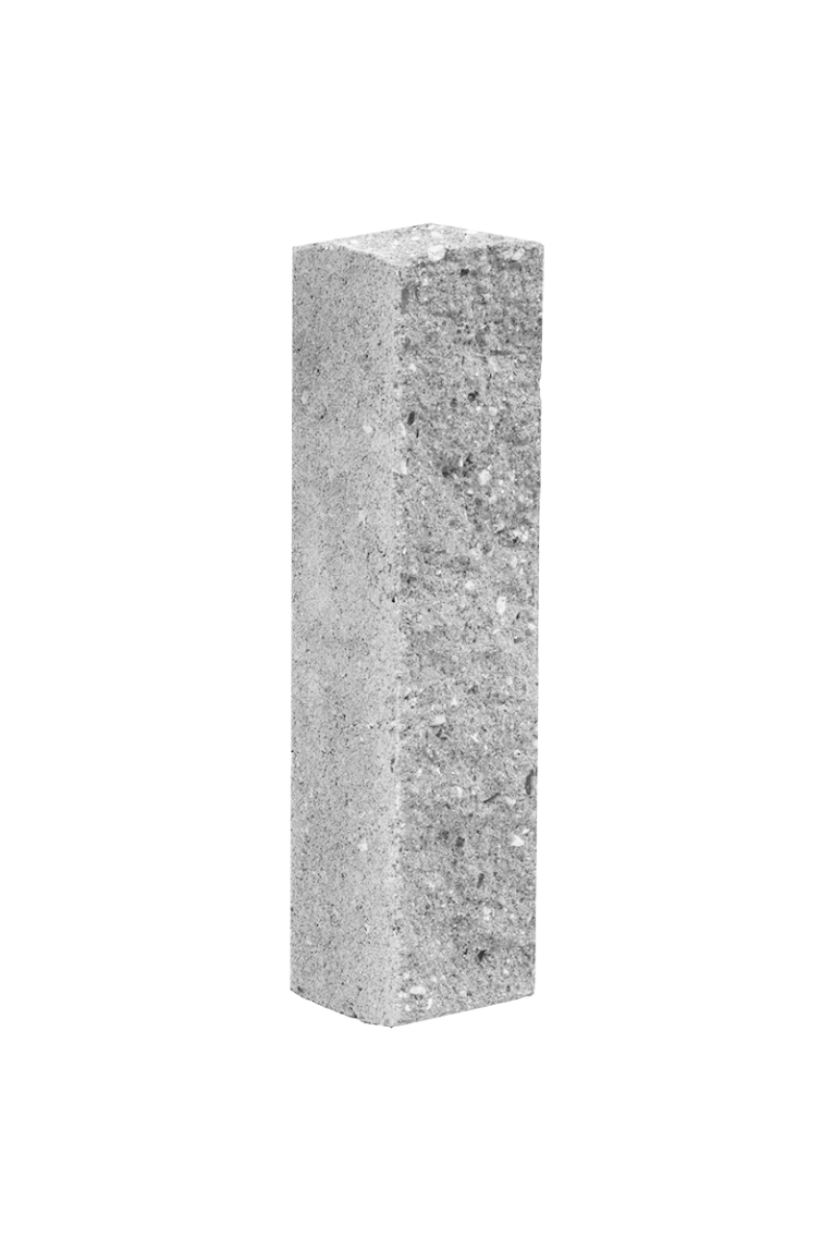 KB-BLOK palisáda B štípaná bílá (192) - Betonové prvky obrubníky a palisády