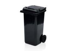 BE nádoba plastová - popelnice 120l černá 0004-3