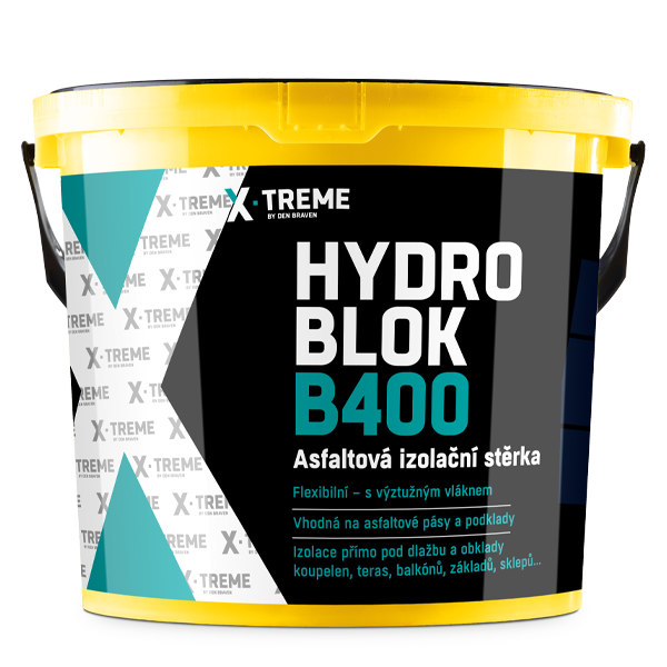 DB HYDRO BLOK B400 asfalt. izol. stěrka X-TREME 5kg - Hydroizolace penetrace a ostatní