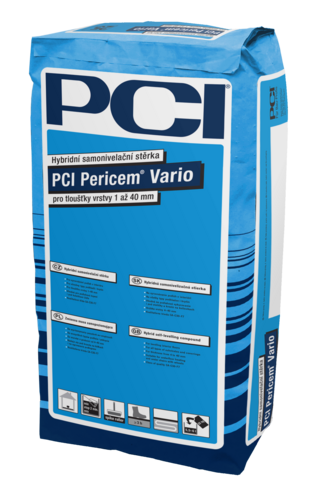 PCI Pericem Vario hybridní samoniv.podlah.stěrka 1-40mm 25kg (42) - Suché směsi a stavební chemie cementové a anhydritové potěry