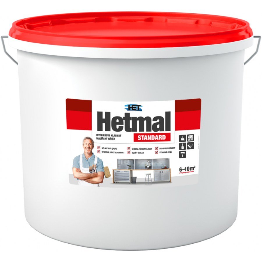 PZ Hetmal Standard/Supermalba interiérová malířská barva 7+1kg - Suché směsi a stavební chemie penetrace, nátěry a můstky