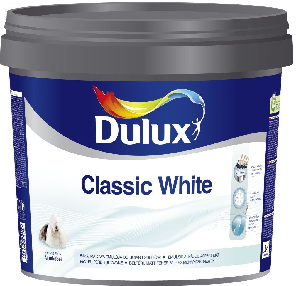 DU Classic white interiérová akrylátová barva 10l - Suché směsi a stavební chemie penetrace, nátěry a můstky