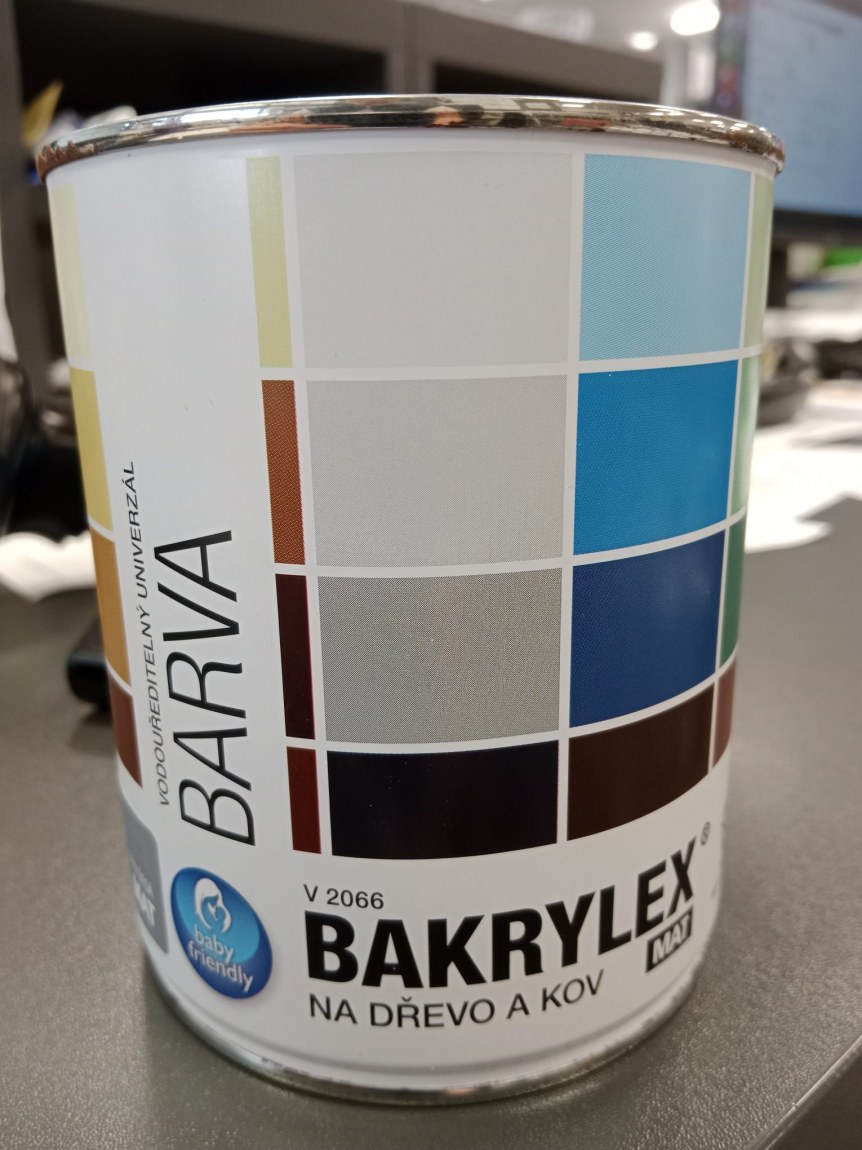 Výprodej BaL Bakrylex email V2066 mat 0,7kg šedý na dřevo a kov - VÝPRODEJ !!! barvy
