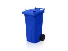 BE nádoba plastová - popelnice 120l modrá 0004-1