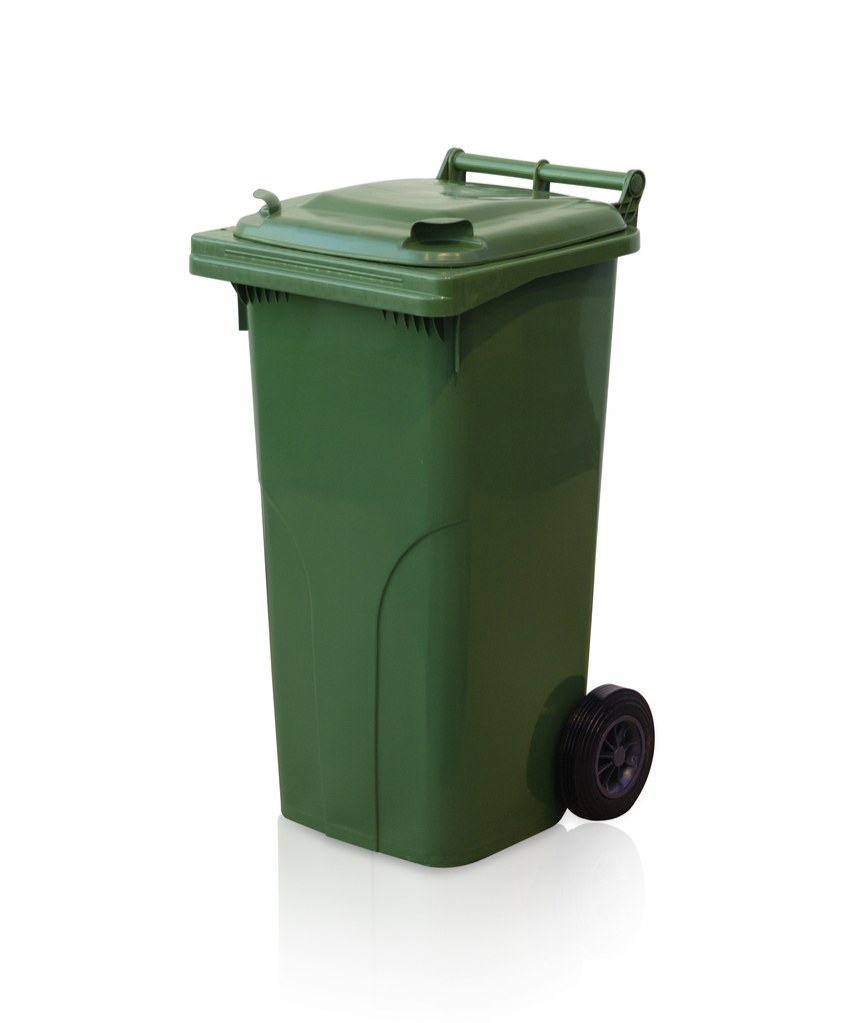 BE nádoba plastová - popelnice 120l zelená 0004-2