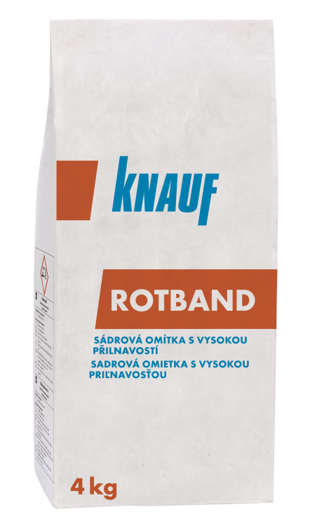KNAUF ROTBAND omítka sádrová 4kg (100) - Suché směsi a stavební chemie omítky sádrové omítky