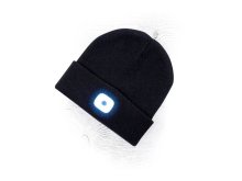 HP ARDON čepice zimní s dobíjecí LED černá