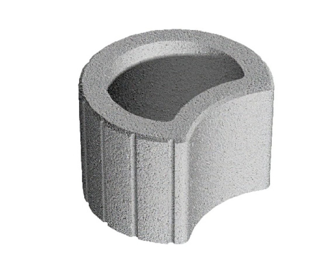 LIAS astra mini 30x26x20 šedá (72) - Betonové prvky svahové tvárnice