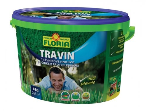 AGRO FLORIA hnojivo TRAVIN 8kg - Zahrady, pletiva, písky zahrady, substráty