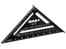 SOLA RS 18 úhelník tesařský 18cm černý s povrchovou úpravou