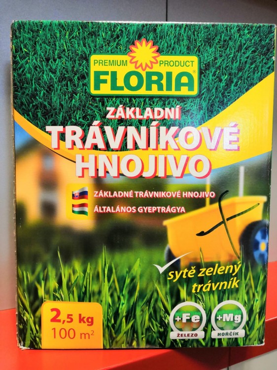 AGRO trávníkové hnojivo základní 2,5kg - Zahrady, pletiva, písky zahrady, substráty