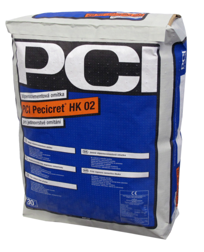 PCI Pecicret HK 02 jemná vápenocem.omítka 30kg (40) - Suché směsi a stavební chemie omítky jádrové omítky