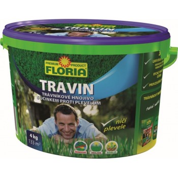 AGRO FLORIA hnojivo TRAVIN 4kg - Zahrady, pletiva, písky zahrady, substráty
