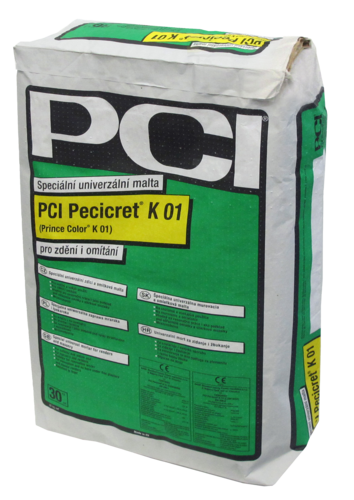 PCI Pecicret K 01 zdící a omítková malta 30kg (40) - Suché směsi a stavební chemie omítky jádrové omítky