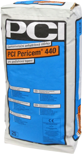 PCI Pericem 440 sádrová samoniv.stěrka 3-40mm 25kg (42) - Suché směsi a stavební chemie cementové a anhydritové potěry