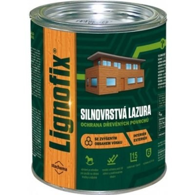 ST Lignofix lazura silnovrstvá bezbarvá s UV 0,75l - Suchá výstavba, sádrokarton, dřevo dřevo doplňky a nátěry na dřevo