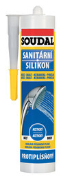 SOUDAL sanitární silikon 280ml transparent (12) - Suché směsi a stavební chemie stavební chemie soudal