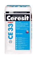 CERESIT CE33 Super cem.spár.hmota 25kg 07 šedá - Suché směsi a stavební chemie spárovací hmoty