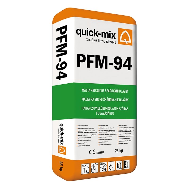 QUICK-MIX PFM-94 malta spárovací 25kg (48) - Suché směsi a stavební chemie spárovací hmoty