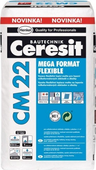 CERESIT CM22 flexibilní lepidlo 25kg (42) - Suché směsi a stavební chemie lepidla