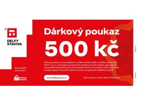 Dárkový poukaz v hodnotě 500,- Kč