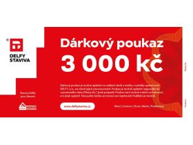 Dárkový poukaz v hodnotě 3.000,- Kč