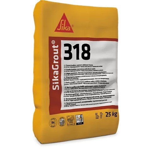 SIKA SikaGrout 318 zálivková hmota 25kg - Suché směsi a stavební chemie malty a cementy