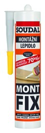 SOUDAL MONT-FIX montážní lepidlo 300ml (12) SOUDAL MONT-FIX montážní lepidlo 300ml (12) - Suché směsi a stavební chemie stavební chemie soudal