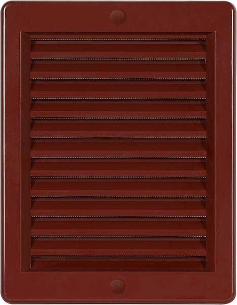 HACO mřížka větrací s rámečkem a síťovinou 150x200 hnědá
