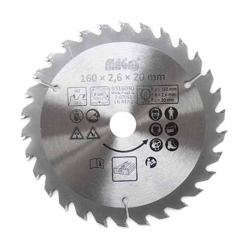 PHT kotouč pilový 160x2,6x20mm/30 zubů - střídavě šikmé PHT kotouč pilový 160x2,6x20mm/30 zubů - střídavě šikmé - Nářadí ruční nářadí
