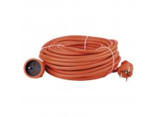 EMOS kabel prodlužovací 20m - 1zásuvka 1,5mm, oranžový P01120