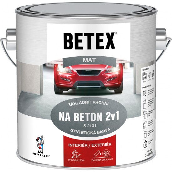 BaL BETEX 2v1 S2131 nátěr na beton 110 šedý 2kg - Suché směsi a stavební chemie stavební chemie ostatní stavební chemie