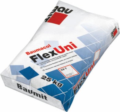 AKCE BAUMIT Baumacol FlexUni C2T S1 flex.lepidlo 25kg (54) - Suché směsi a stavební chemie lepidla