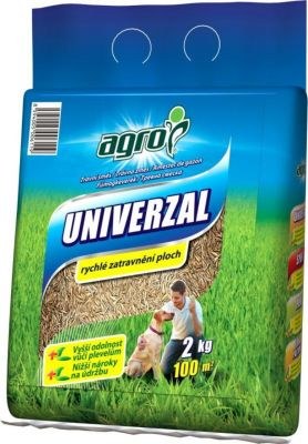 AGRO travní směs UNIVERZÁL 2kg - Zahrady, pletiva, písky zahrady, substráty