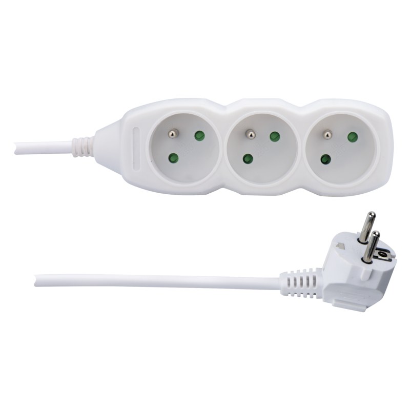 EMOS kabel prodlužovací 1,5m - 3zásuvky, bílý P0311 - Nářadí elektro