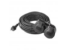 EMOS kabel prodlužovací 15m - 2zásuvky 1,5mm guma IP44 P0602 17212