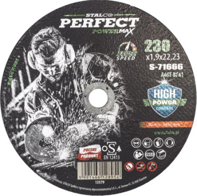 STALCO kotouč na kov rovný 230x1,9 perfect powermax STALCO kotouč na kov rovný 230x1,9 perfect powermax - Nářadí ruční nářadí