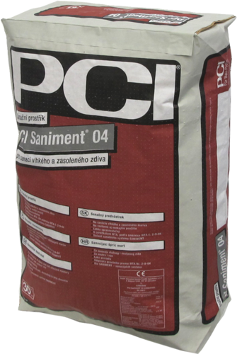 PCI Saniment 04 sanační postřik 30kg (36) (SANO 04) - Suché směsi a stavební chemie omítky sanační omítky