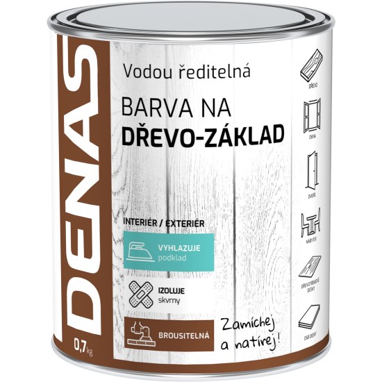 BaL DENAS základ na dřevo bílá 0,7kg