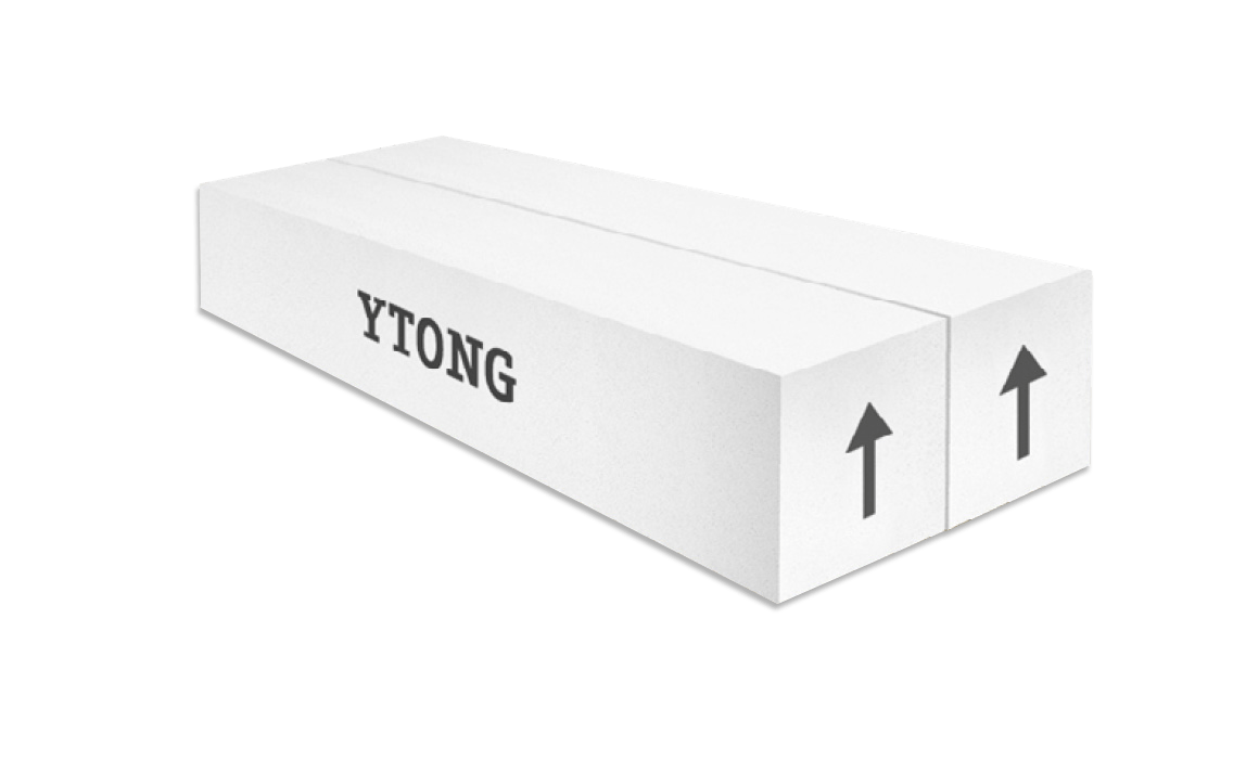 AKCE YTONG PSF 125-2500 plochý překlad 125x124x2500mm P4,4-600 (24) - Hrubá stavba zdící materiály porobetonové a vápenopískové zdící materiály ytong