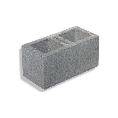 KB-BLOK 1-20 A tvarovka přírodní (60) hladká dělitelná - Betonové prvky zděné ploty