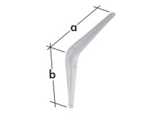 BE konzole stavební WS 350x300 bílá