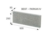 BEST PARKAN IV 50x250x500mm obrubník přírodní (90)