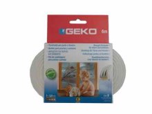 PHT těsnění do oken GEKO samolepící EPDM guma E-profil 9x4mm/6m bílé