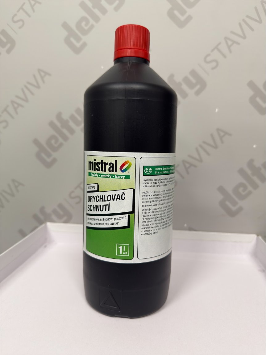 MISTRAL urychlovač schnutí omítek 1l - Fasádní systémy mistral