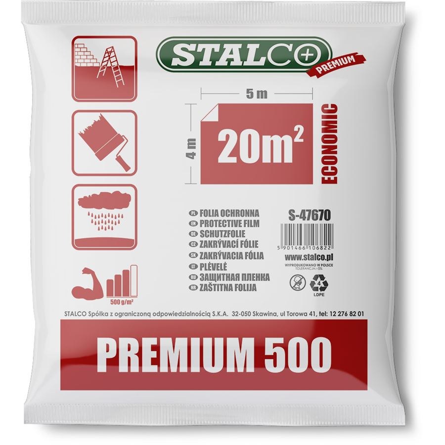 STALCO fólie malířská 4x5m extra silná(500g) - Nářadí ruční nářadí