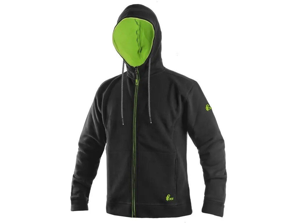 CANIS mikina HARRISON pánská šedo-zelená vel.XL - Pracovní oděvy a&nbsp;obuv